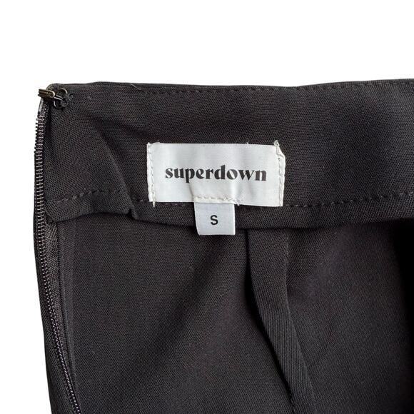 Superdown Brooke Wide Leg Crop Pant Black Size S Revolve - Picture 6 of 11